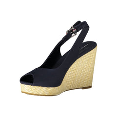 Sandalia de algodón azul Tommy Hilfiger