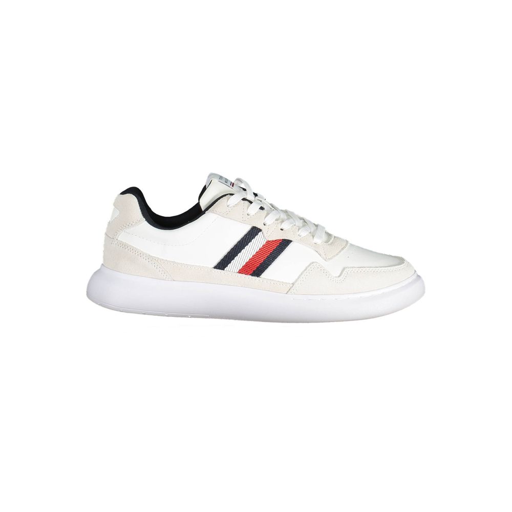 Zapatillas Tommy Hilfiger de cuero blanco para hombre