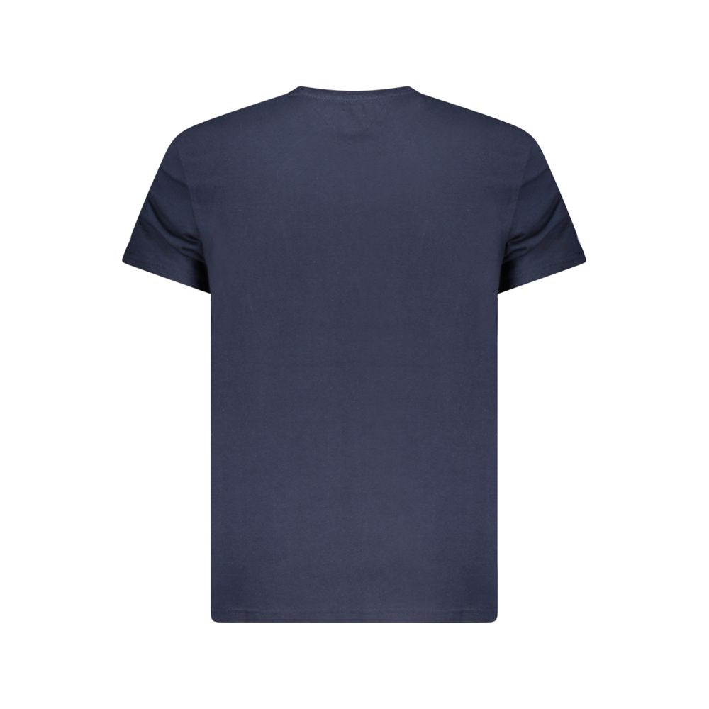 Camiseta azul de algodón Tommy Hilfiger para hombre