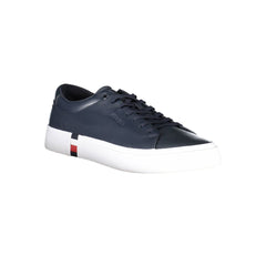 Zapatillas Tommy Hilfiger de cuero azul para hombre