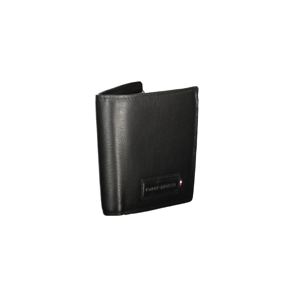 Cartera de cuero negra para hombre de Tommy Hilfiger
