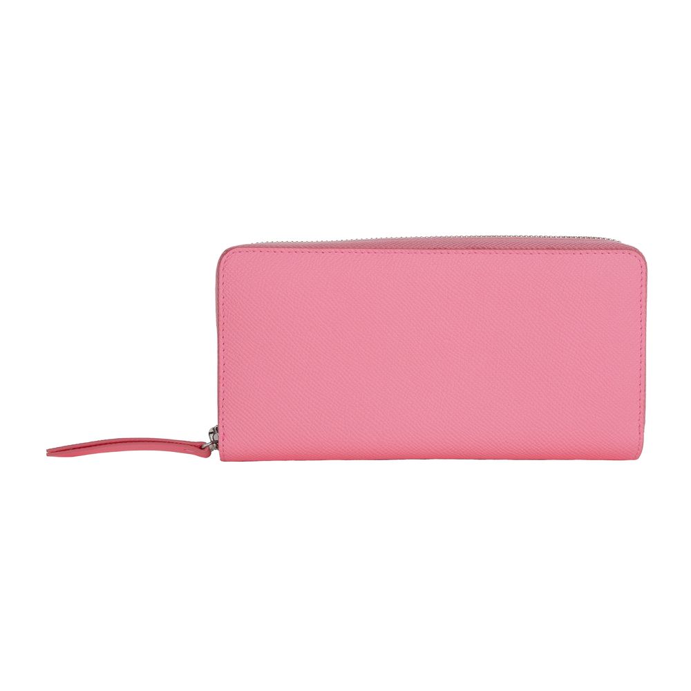 Cartera de piel de becerro rosa de Maison Margiela