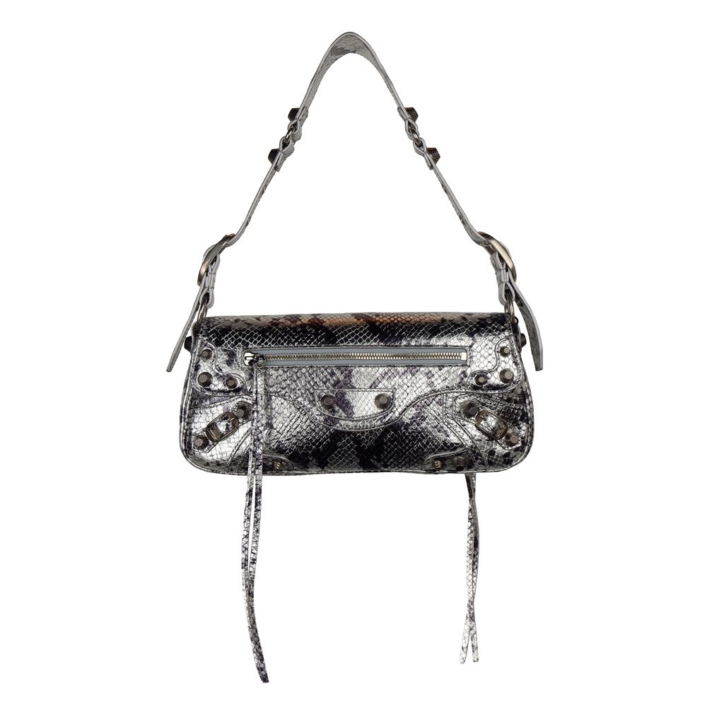 Bolso de mano Balenciaga de piel de becerro gris