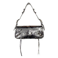 Bolso de mano Balenciaga de piel de becerro gris