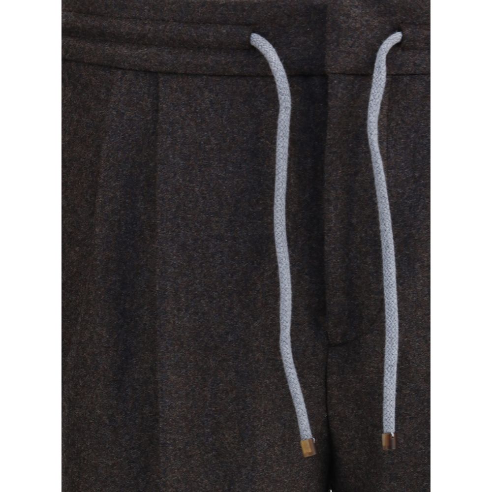 Brunello Cucinelli Pantalones de lana virgen