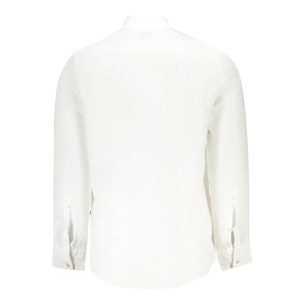 Camisa de lino blanca Hugo Boss para hombre