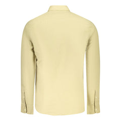 Camisa de algodón beige Timberland para hombre