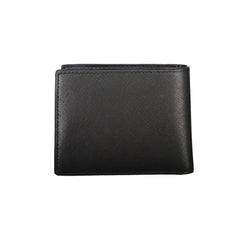 Cartera de cuero negra Tommy Hilfiger