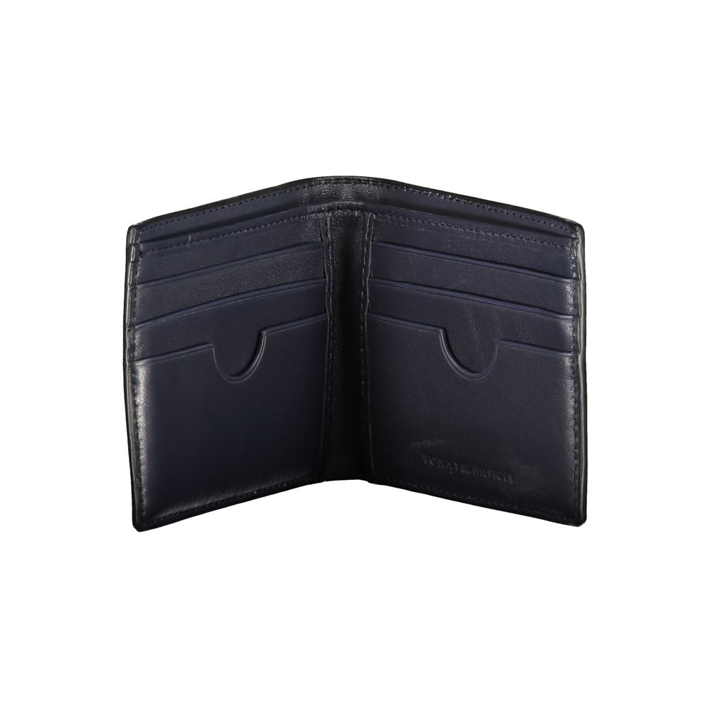 Cartera de cuero negra Tommy Hilfiger