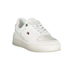 Zapatillas Tommy Hilfiger elegantes blancas con cordones y detalle en contraste