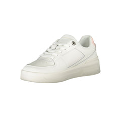Zapatillas Tommy Hilfiger elegantes blancas con cordones y detalle en contraste
