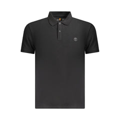 Polo Timberland de algodón negro para hombre