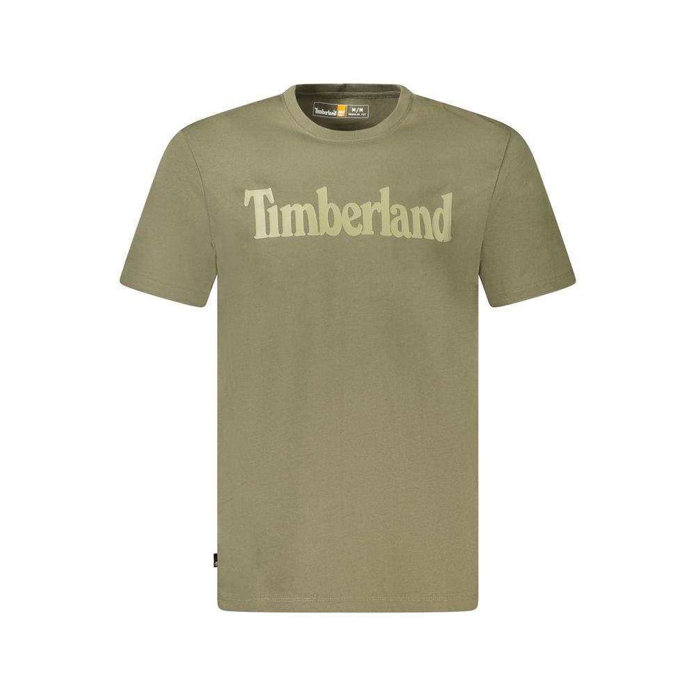 Camiseta de algodón verde Timberland