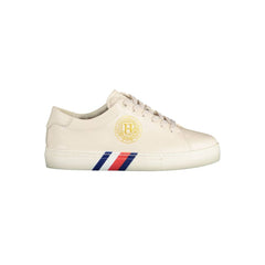Zapatillas Tommy Hilfiger de piel beige para mujer