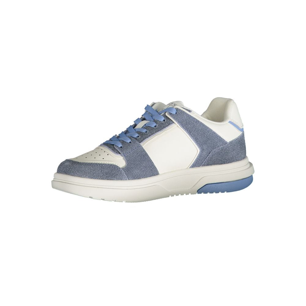 Zapatillas Tommy Hilfiger de piel azul claro para mujer
