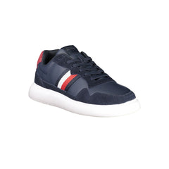 Zapatillas Tommy Hilfiger de cuero azul para hombre
