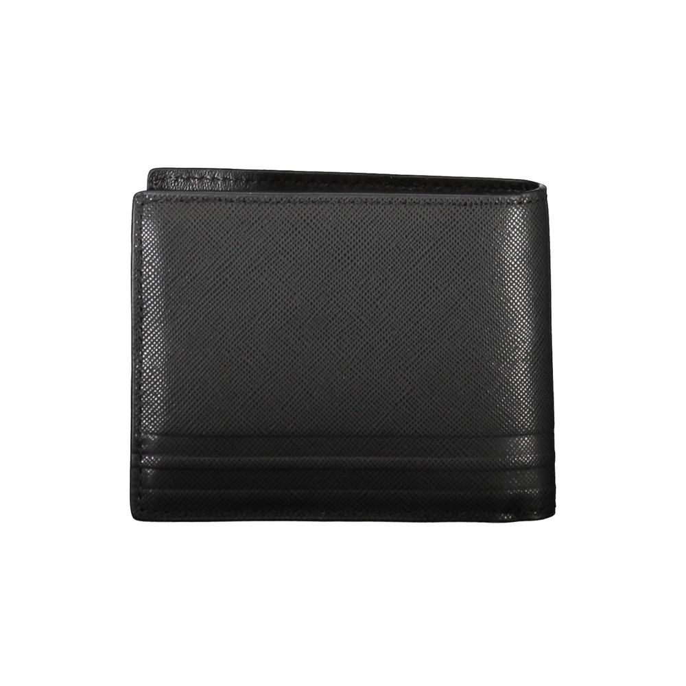 Cartera de cuero negra para hombre de Tommy Hilfiger