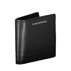 Cartera de cuero negra para hombre de Tommy Hilfiger