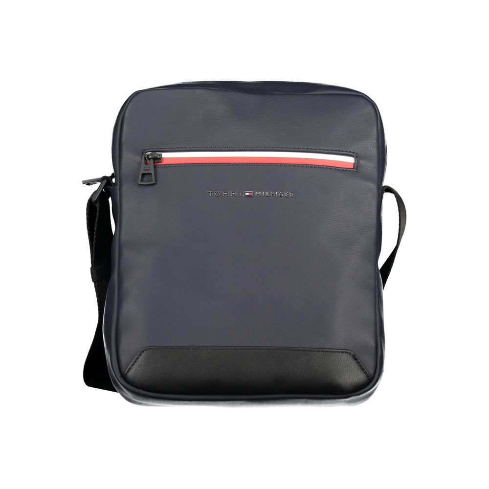 Bolso de hombro de polietileno azul Tommy Hilfiger