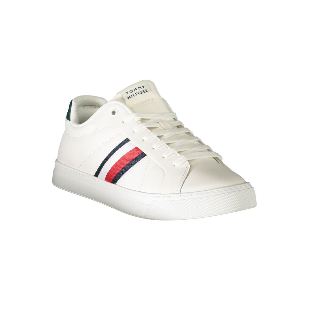 Zapatillas Tommy Hilfiger de cuero blanco para hombre