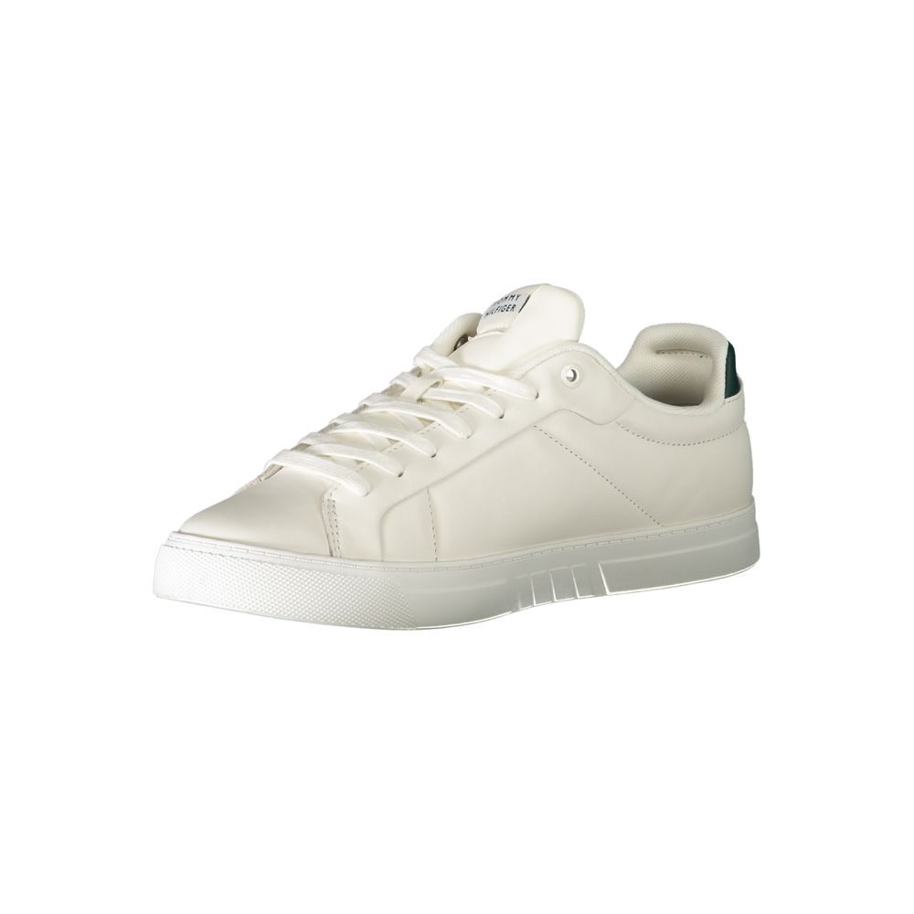 Zapatillas Tommy Hilfiger de cuero blanco para hombre