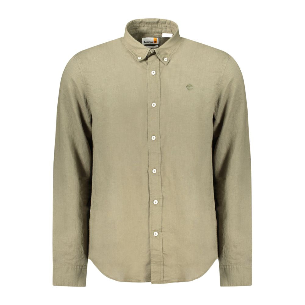 Camisa de algodón verde Timberland
