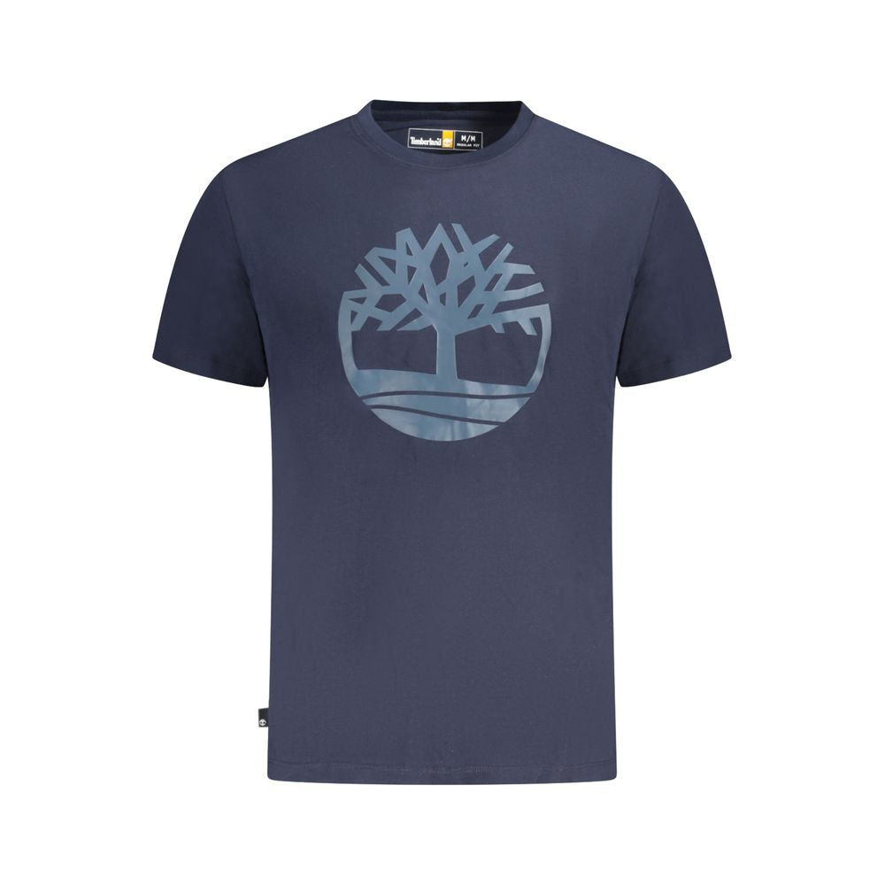 Camiseta de algodón azul Timberland