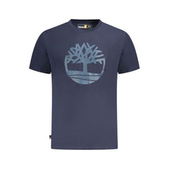 Camiseta de algodón azul Timberland