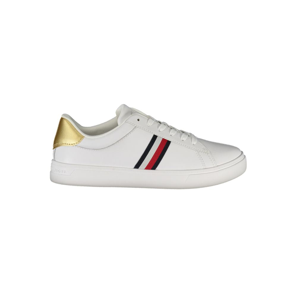 Zapatillas Tommy Hilfiger de piel blanca para mujer