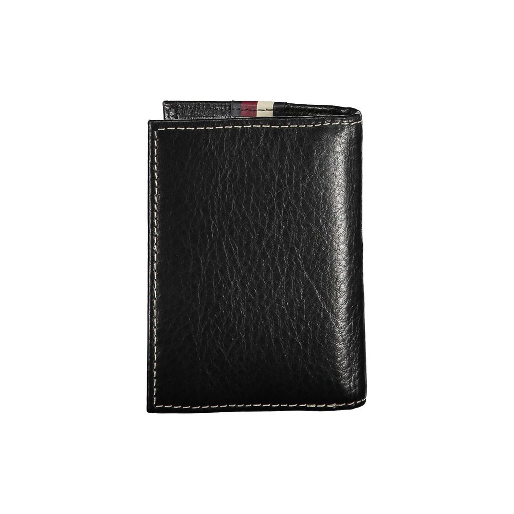 Tarjetero Tommy Hilfiger de piel negra para hombre