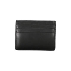 Tarjetero Tommy Hilfiger Chic de piel negra con detalles en contraste
