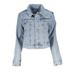 Chaqueta Tommy Hilfiger de algodón azul claro para mujer