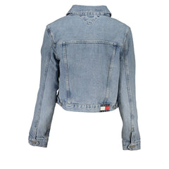 Chaqueta Tommy Hilfiger de algodón azul claro para mujer