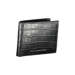 Cartera de cuero negra Tommy Hilfiger