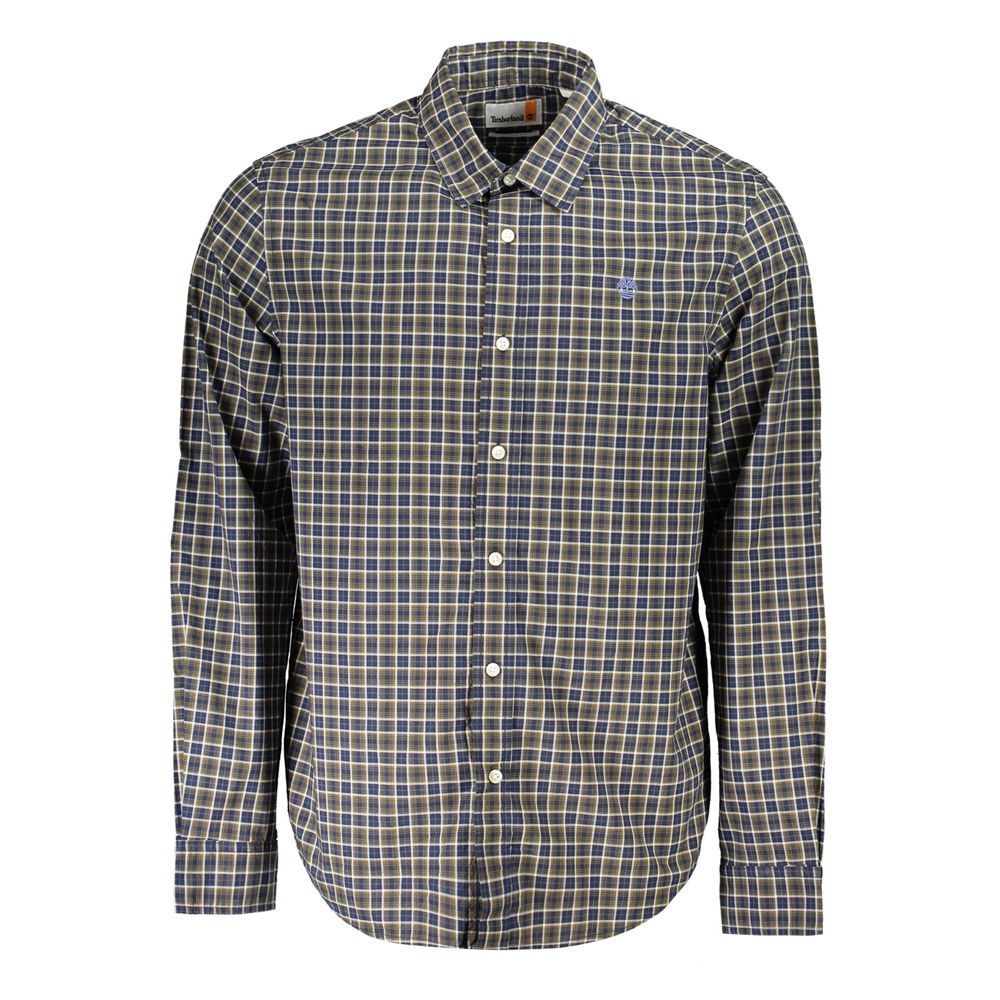 Camisa de algodón azul Timberland