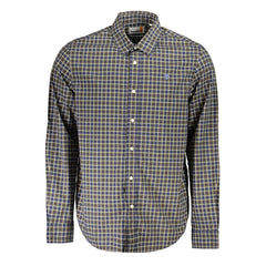 Camisa de algodón azul Timberland