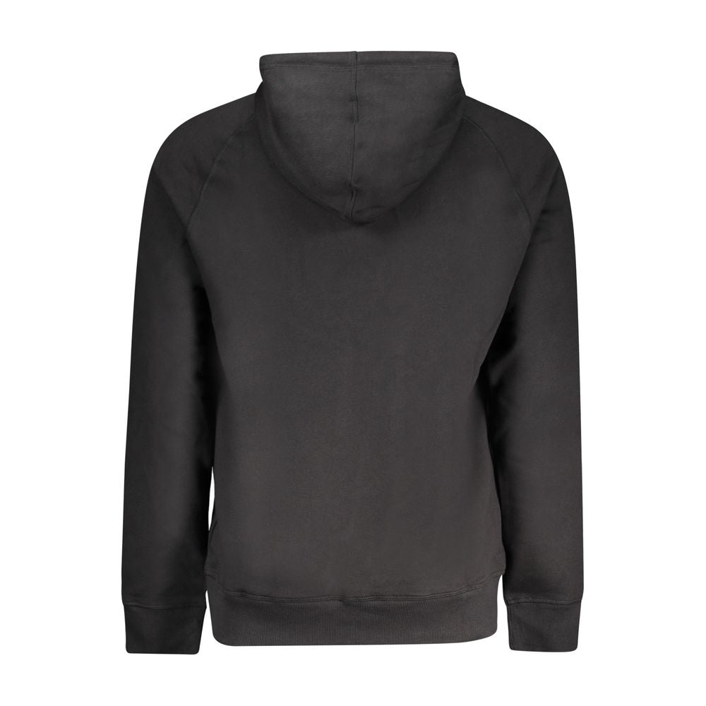 Suéter Timberland de algodón negro para hombre con bolsillos centrales y cremallera