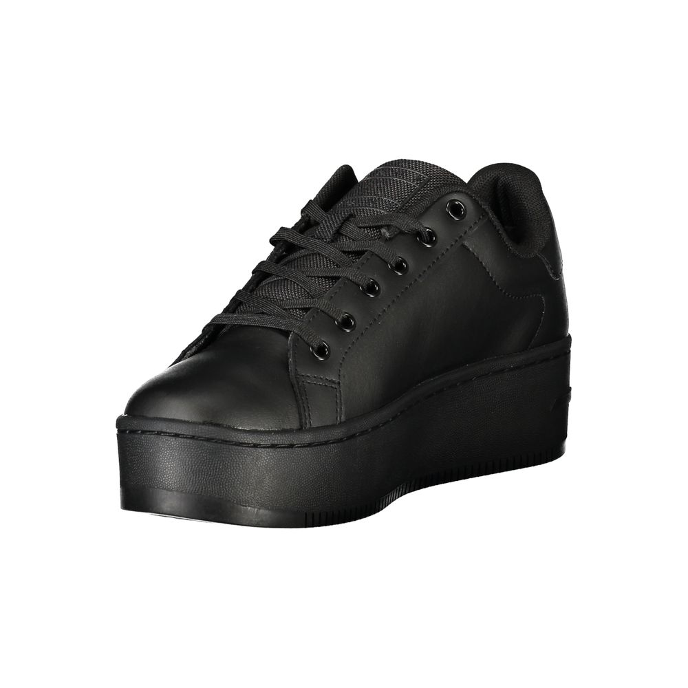 Zapatillas Tommy Hilfiger negras de polietileno para mujer