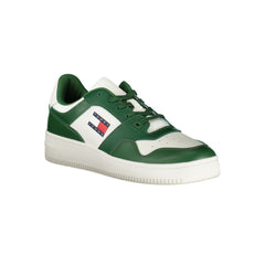 Zapatillas Tommy Hilfiger de cuero verde para hombre