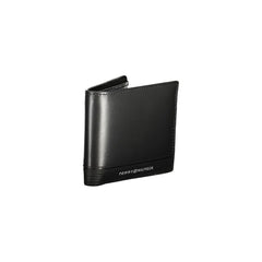Cartera de cuero negra para hombre de Tommy Hilfiger
