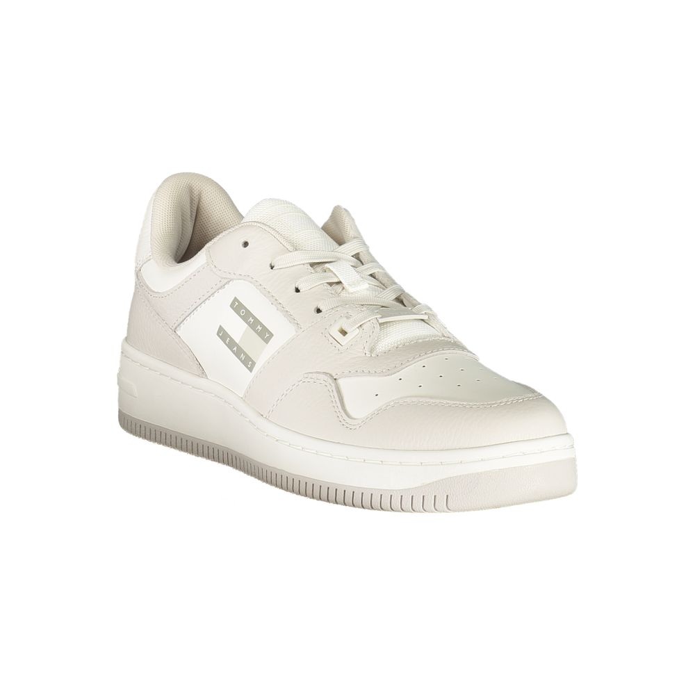 Zapatillas Tommy Hilfiger de cuero blanco para hombre