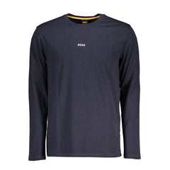 Camiseta azul de algodón Hugo Boss para hombre