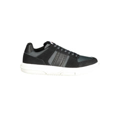 Zapatillas Tommy Hilfiger de cuero negro para hombre