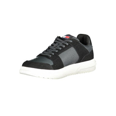 Zapatillas Tommy Hilfiger de cuero negro para hombre