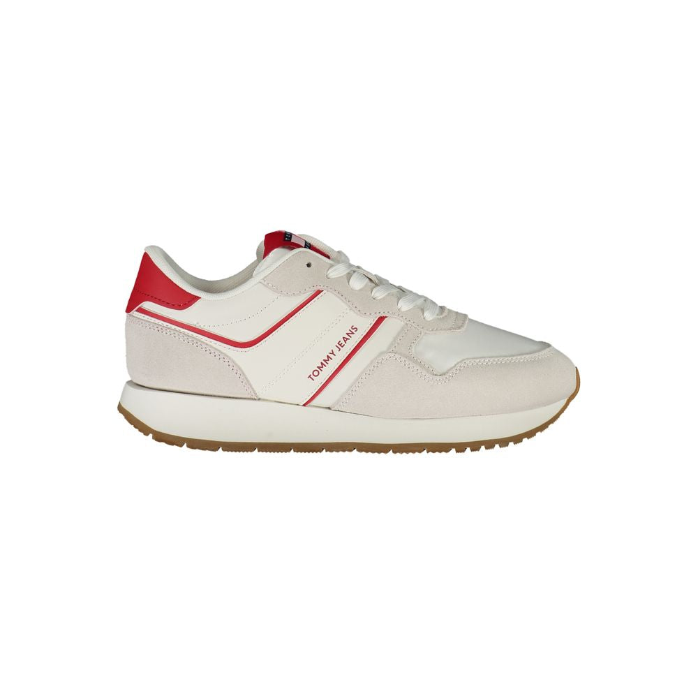 Zapatillas Tommy Hilfiger de piel roja para mujer