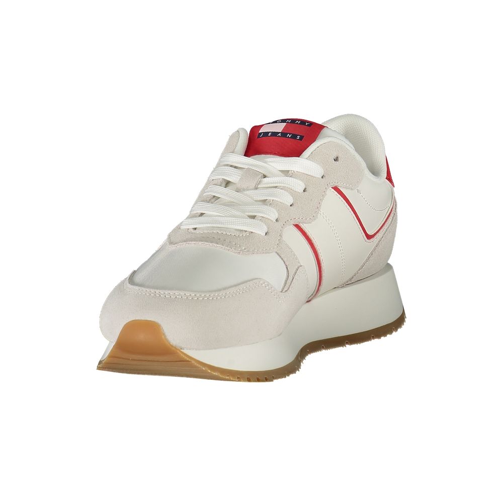 Zapatillas Tommy Hilfiger de piel roja para mujer