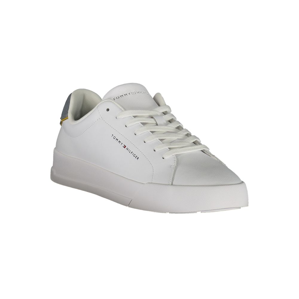 Zapatillas Tommy Hilfiger de cuero blanco para hombre