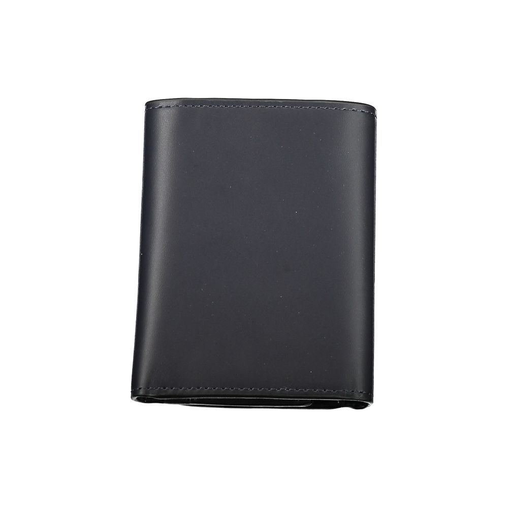 Cartera elegante de cuero azul Tommy Hilfiger para hombre