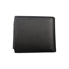 Cartera de cuero negra Tommy Hilfiger
