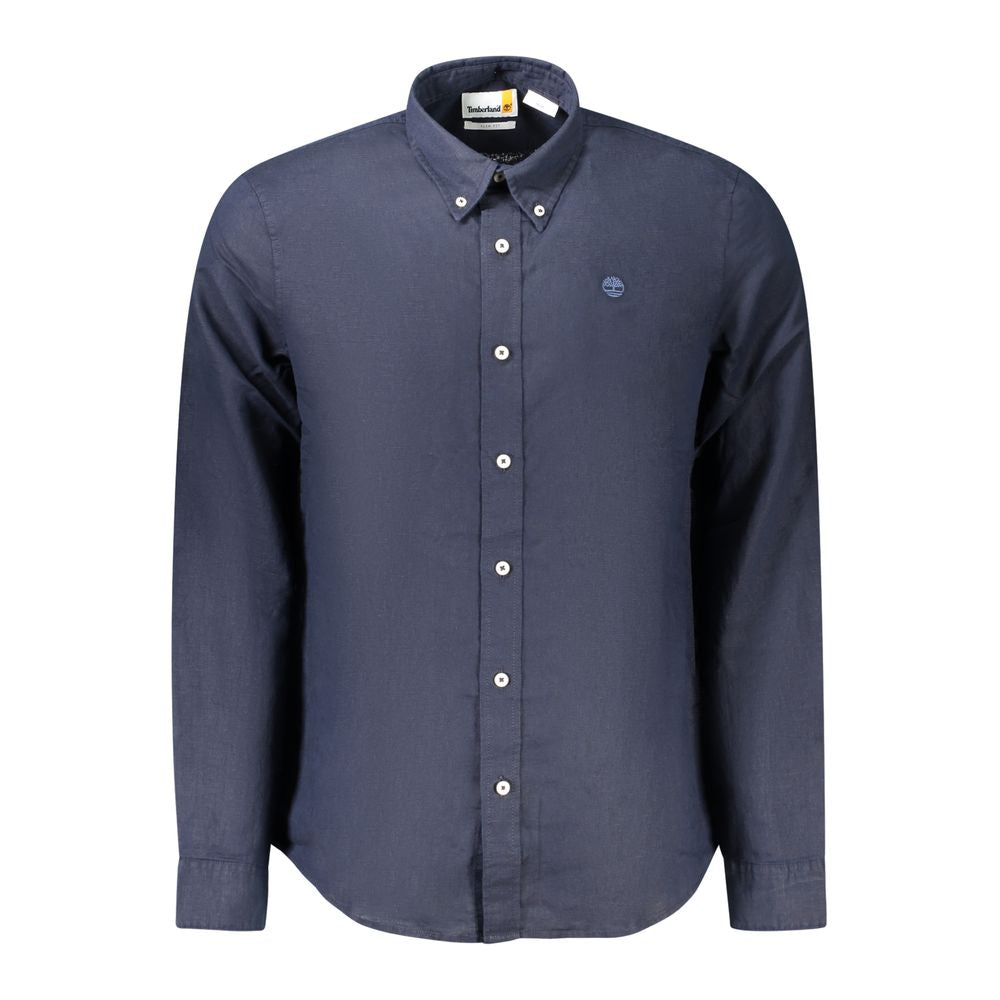 Camisa de algodón azul Timberland